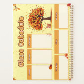 Calendrier de cours d'automne avec illustrations m (Dos)