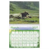 CALENDRIER DE COUVERTURE D'AMUSEMENT DE VACHE (Mar 2027)
