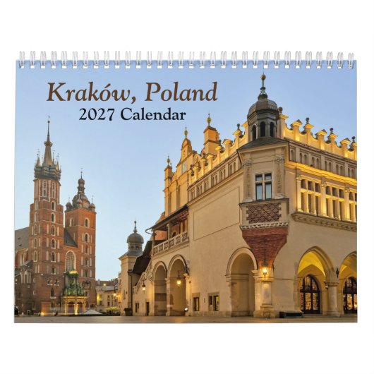 Calendrier de Cracovie Pologne 2026 (Protection)