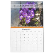 Calendrier de culte avec fleurs (Feb 2027)