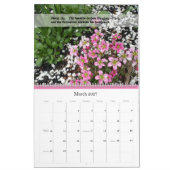 Calendrier de culte avec fleurs (Mar 2027)