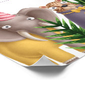 Calendrier de date prévue Poster d'animaux de Safa (Coin)