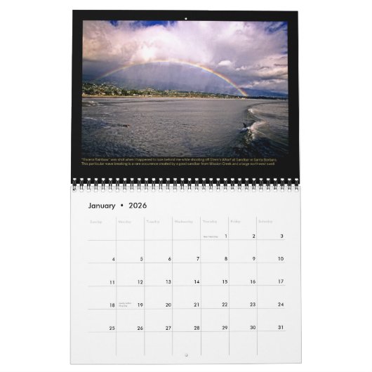 Calendrier de David Pu'u 2013 : Océan (Jan 2026)