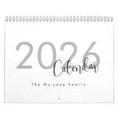 Calendrier de design de luxe simple (Protection)