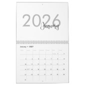 Calendrier de design de luxe simple (Jan 2027)