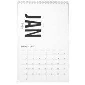 Calendrier de design de luxe simple (Jan 2027)
