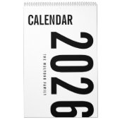 Calendrier de design de luxe simple (Protection)