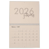 Calendrier de design de luxe simple (Feb 2027)