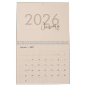 Calendrier de design de luxe simple (Jan 2027)