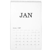 Calendrier de design de luxe simple (Jan 2027)