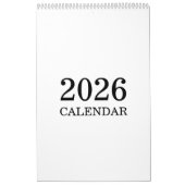 Calendrier de design de luxe simple (Protection)