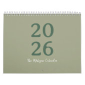 Calendrier de design moderne minimaliste propre (Protection)