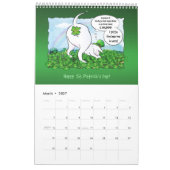 Calendrier de dessin de Taureau de Cute Terrier (Mar 2027)