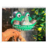 Calendrier de deux grenouilles vertes 2023 (Protection)