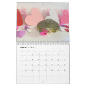 Calendrier de deux grenouilles vertes 2023 (Feb 2026)