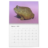 Calendrier de deux grenouilles vertes 2025 (Feb 2027)