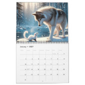 Calendrier de deux pages des amis de la forêt (Jan 2027)