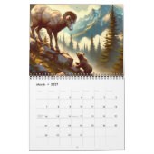 Calendrier de deux pages des amis de la forêt (Mar 2027)