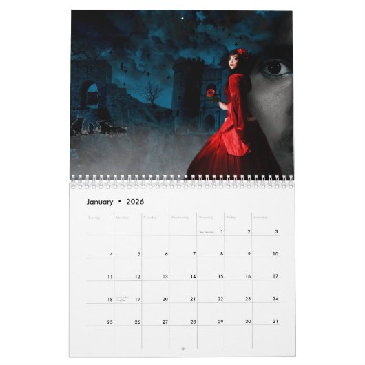 CALENDRIER de DRaCULAS (Jan 2026)