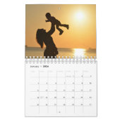Calendrier de famille de photos personnalisable (Jan 2026)
