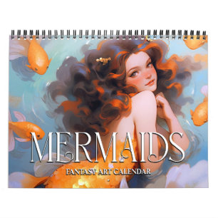 Calendrier de fantaisie artistique sur les sirènes