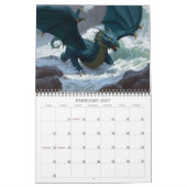 Calendrier de fantasy d'art de dragon épique (Feb 2027)