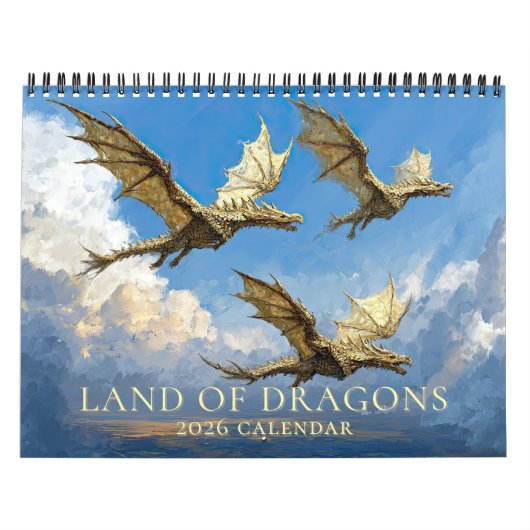 Calendrier de fantasy d'art de dragon épique (Protection)
