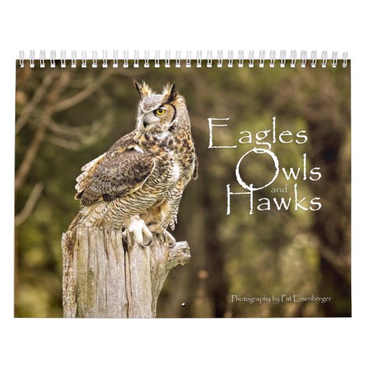 Calendrier de faune d'Eagles, de hiboux et de (Protection)
