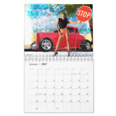 Calendrier de filles et de voitures (Jan 2027)