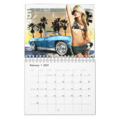 Calendrier de filles et de voitures (Feb 2027)