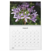 Calendrier de fleur (Mar 2026)