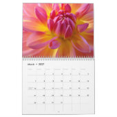 Calendrier de fleurs de dahlia Calendrier de burea (Mar 2027)