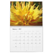 Calendrier de fleurs de dahlia Calendrier de burea (Feb 2027)