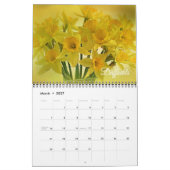 Calendrier de fleurs magnifiques de taille moyenne (Mar 2027)