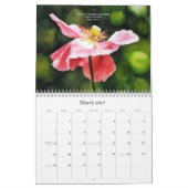 Calendrier de foi avec versets bibliques et art fl (Mar 2027)