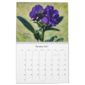 Calendrier de foi avec versets bibliques et art fl (Jan 2027)