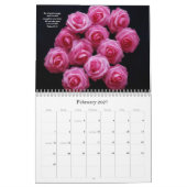 Calendrier de foi avec versets bibliques et art fl (Feb 2027)