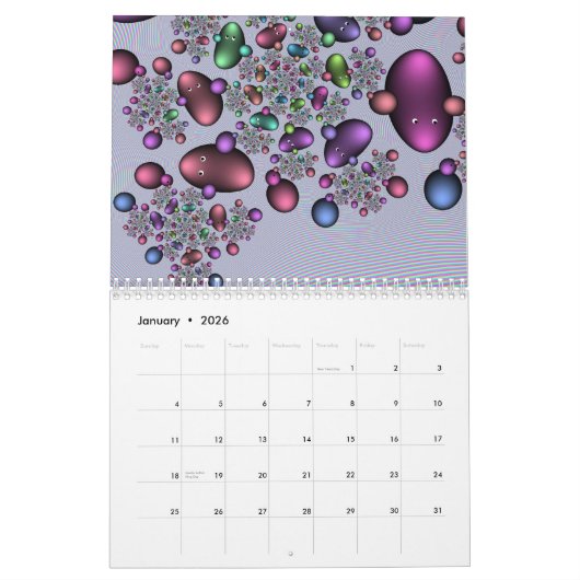 Calendrier de fractales (Jan 2026)