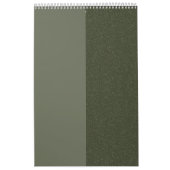 Calendrier de fractionnement vertical vert Moss - (Protection)