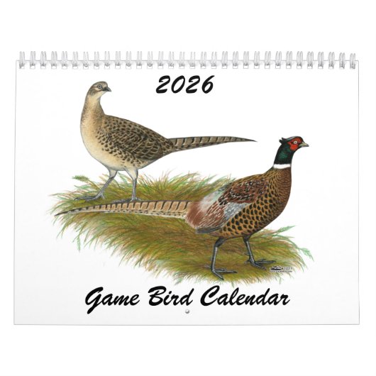 Calendrier de gibier d'oiseaux 2026 (Protection)