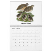Calendrier de gibier d'oiseaux 2026 (Mar 2027)