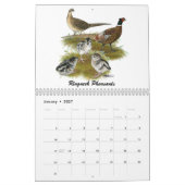 Calendrier de gibier d'oiseaux 2026 (Jan 2027)