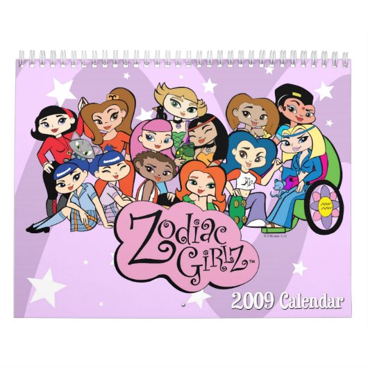 Calendrier de Girlz 2009 de zodiaque (Protection)