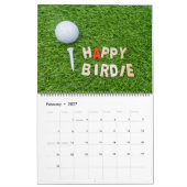 Calendrier de golf avec balle de golf Noël Nouvel (Feb 2027)