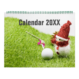 Calendrier de golf avec balle de golf Noël Nouvel 