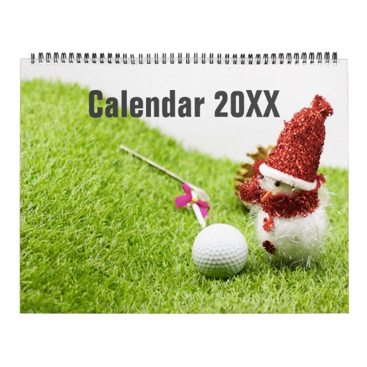 Calendrier de golf avec balle de golf Noël Nouvel (Protection)