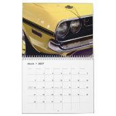Calendrier de gros plan automobile (Mar 2027)
