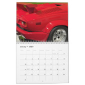 Calendrier de gros plan automobile (Jan 2027)
