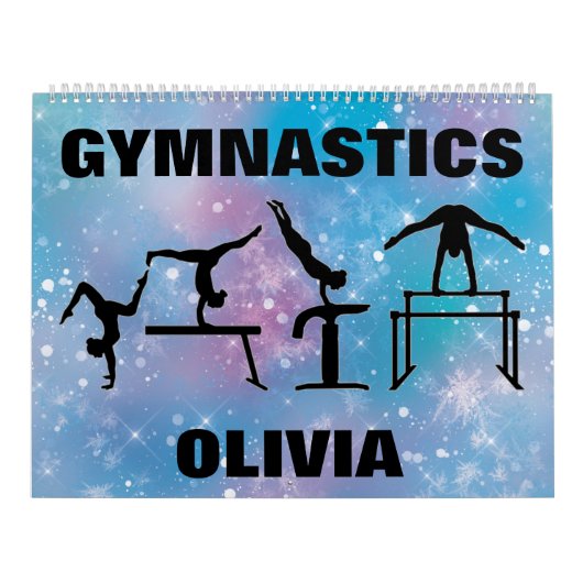 Calendrier de gymnastique Glam bleu (Protection)