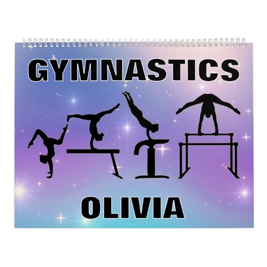 Calendrier de gymnastique violet Turquoise (Protection)